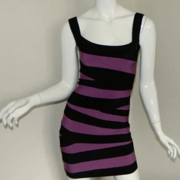 bebe purple bandage dress Bebe purple bandage
